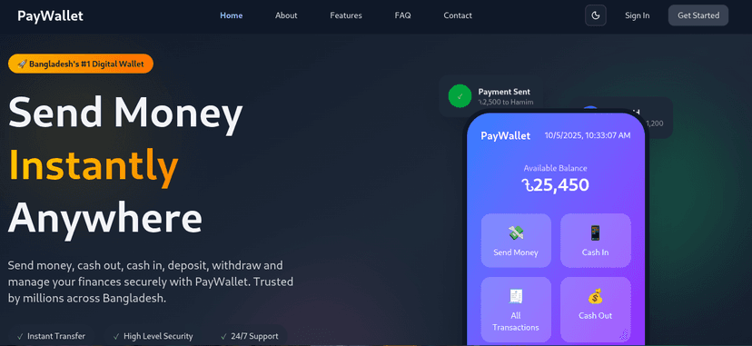 PayWallet — Digital Wallet System